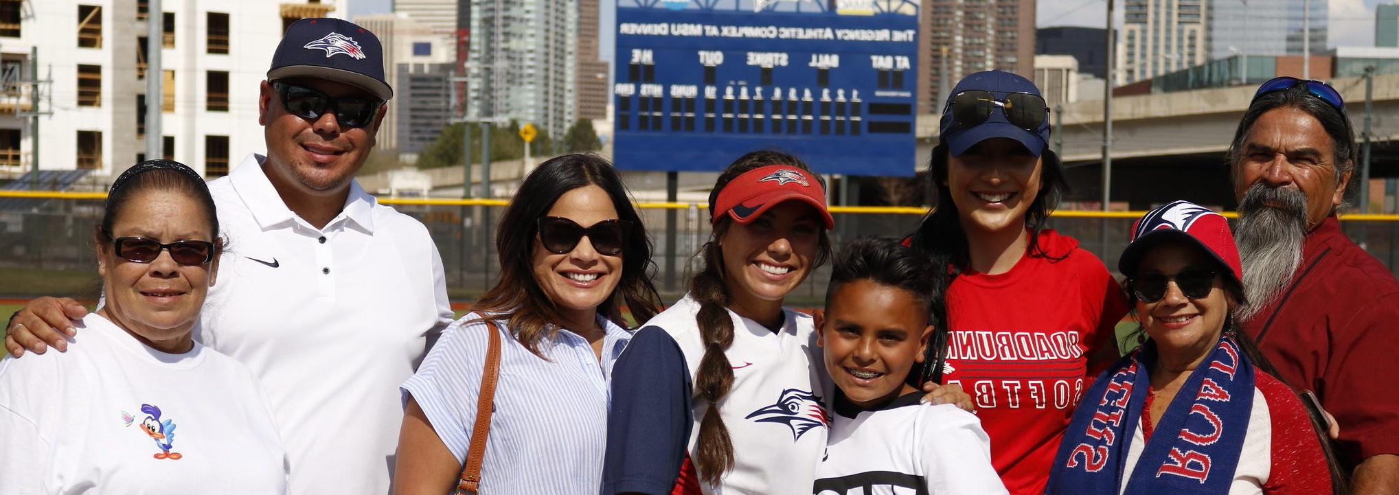 Sarena Espinoza and family celebrate senior day